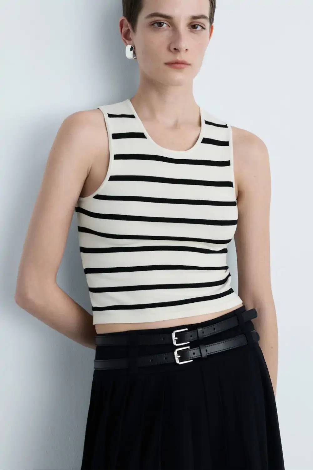 Top de rayas marineras