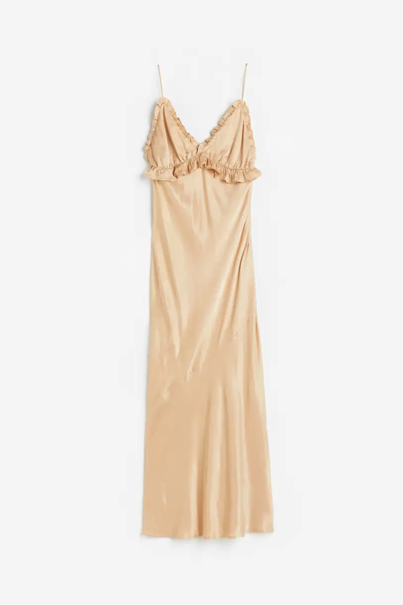 Vestido lencero de H&M