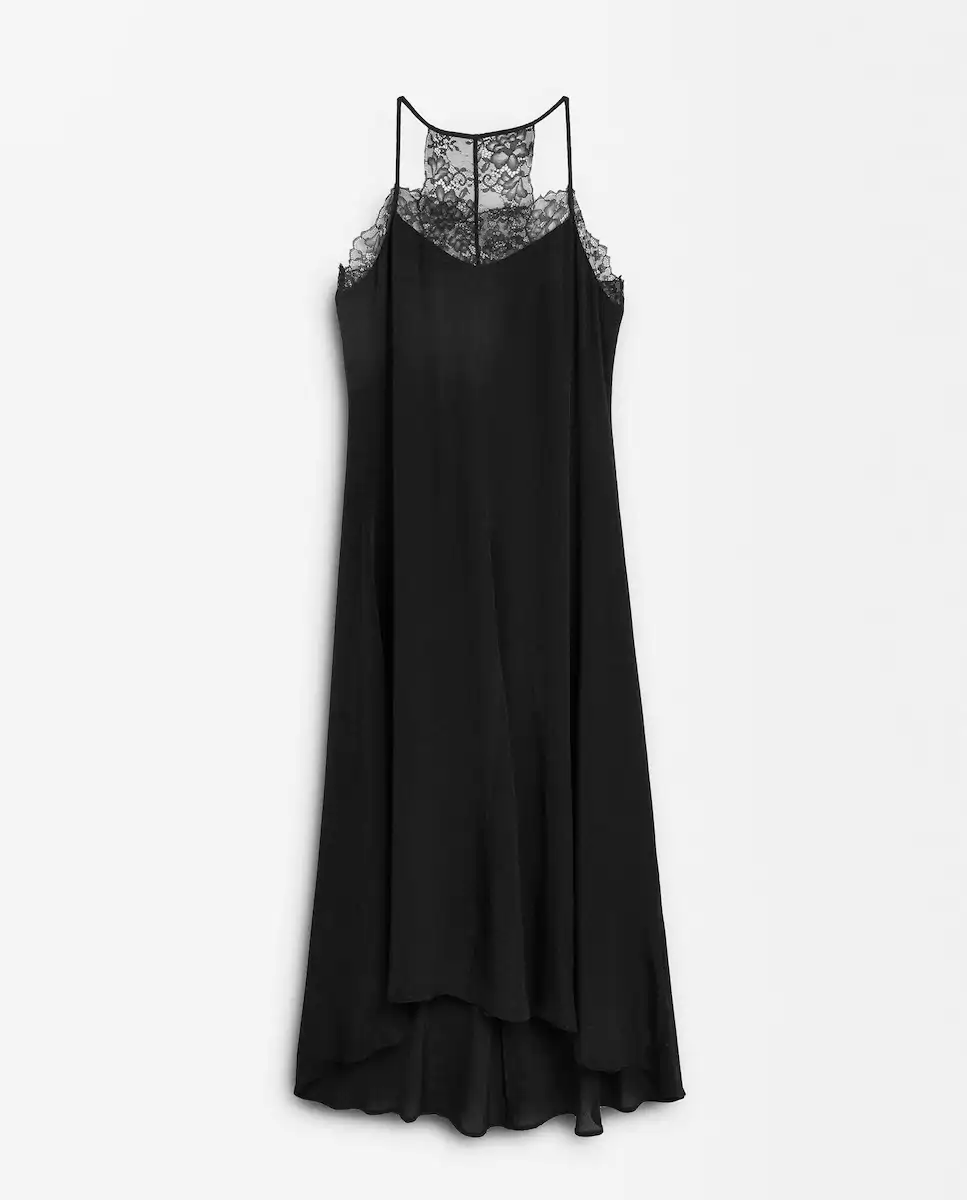 vestido lencero de parfois
