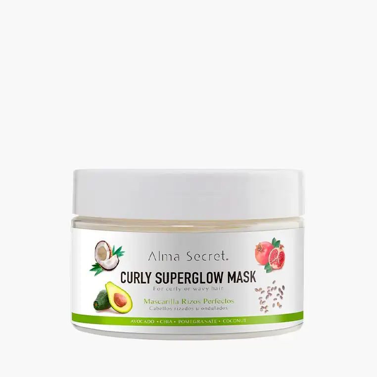 curly superglow mask mascarilla