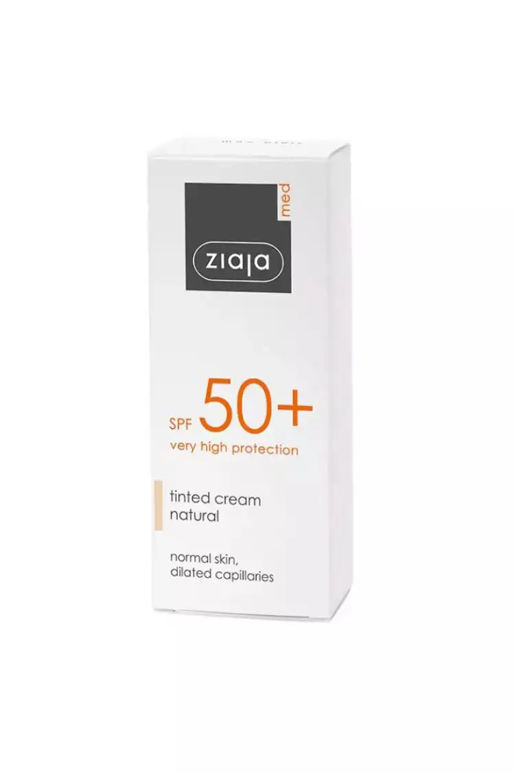 Ziaja tinted cream natural con SPF50+