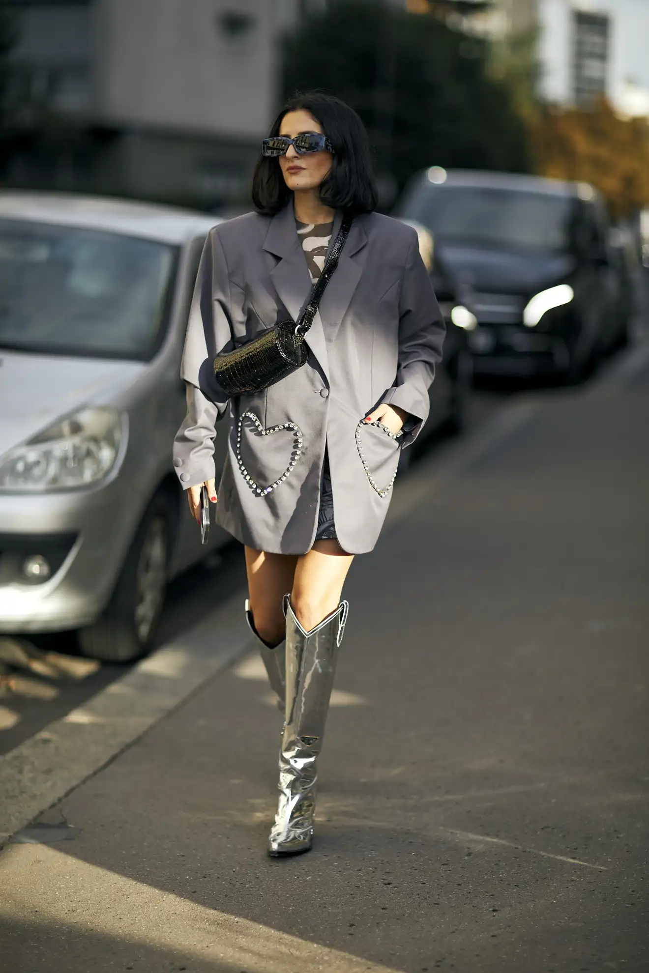 Blazer con botas