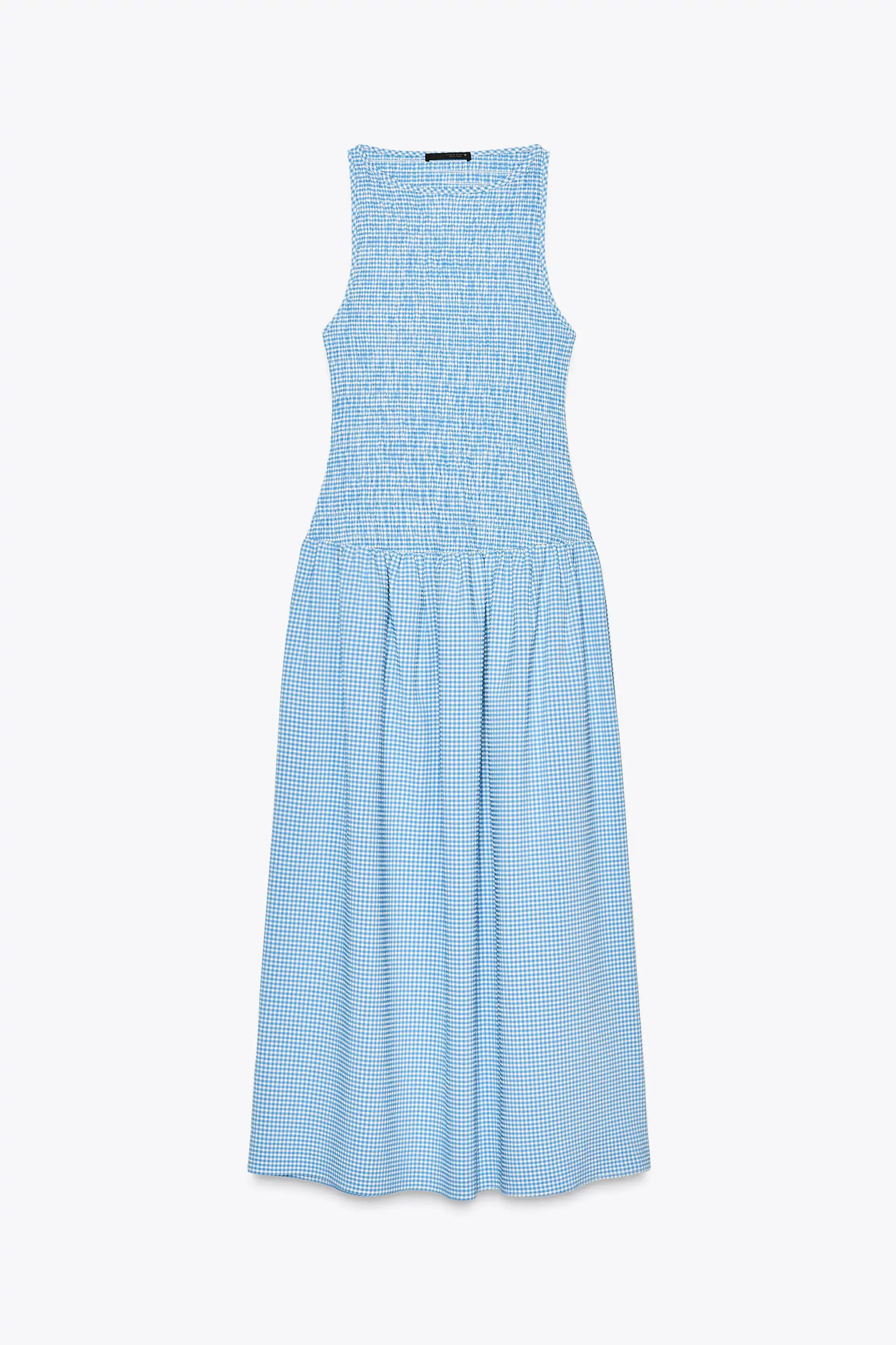 VESTIDO MIDI CUADRO VICHY