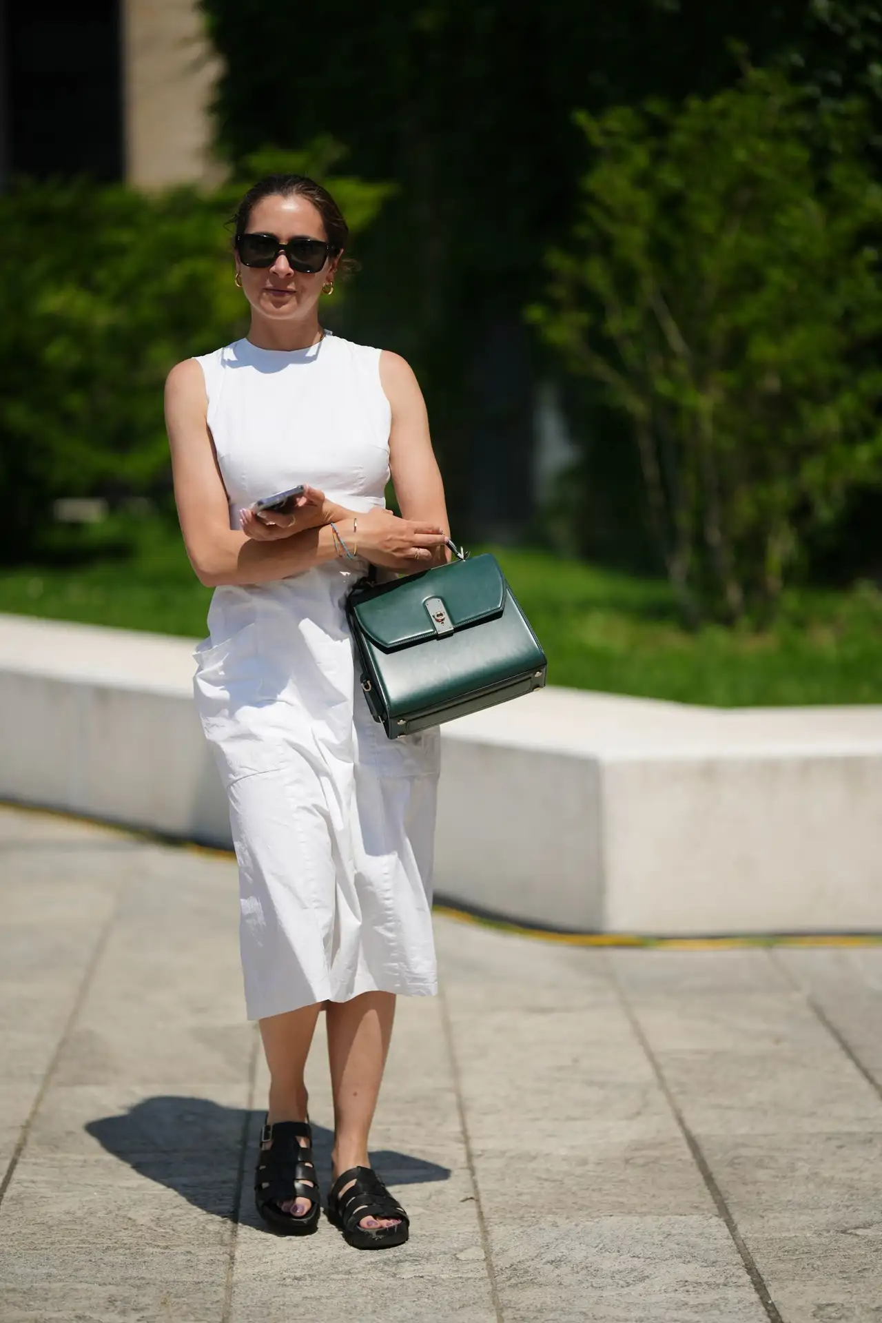  vestido midi lino