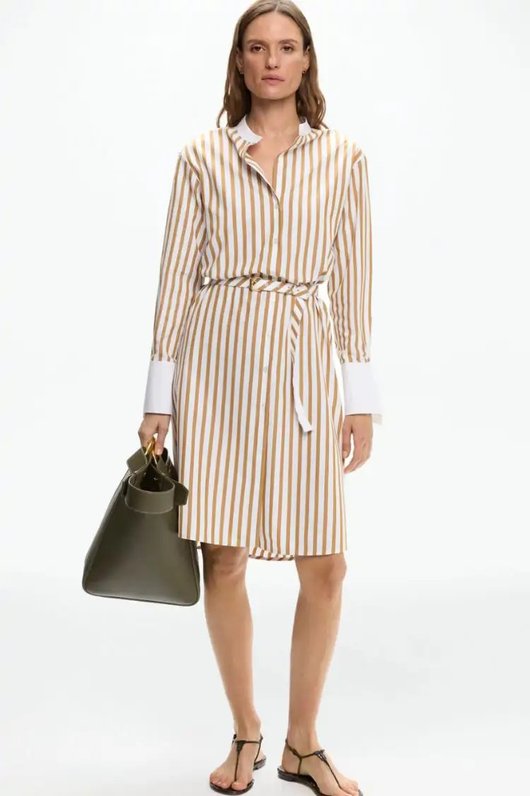Vestido camisero midi