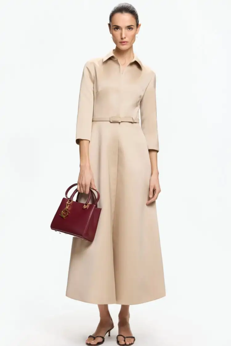 Vestido camisero midi