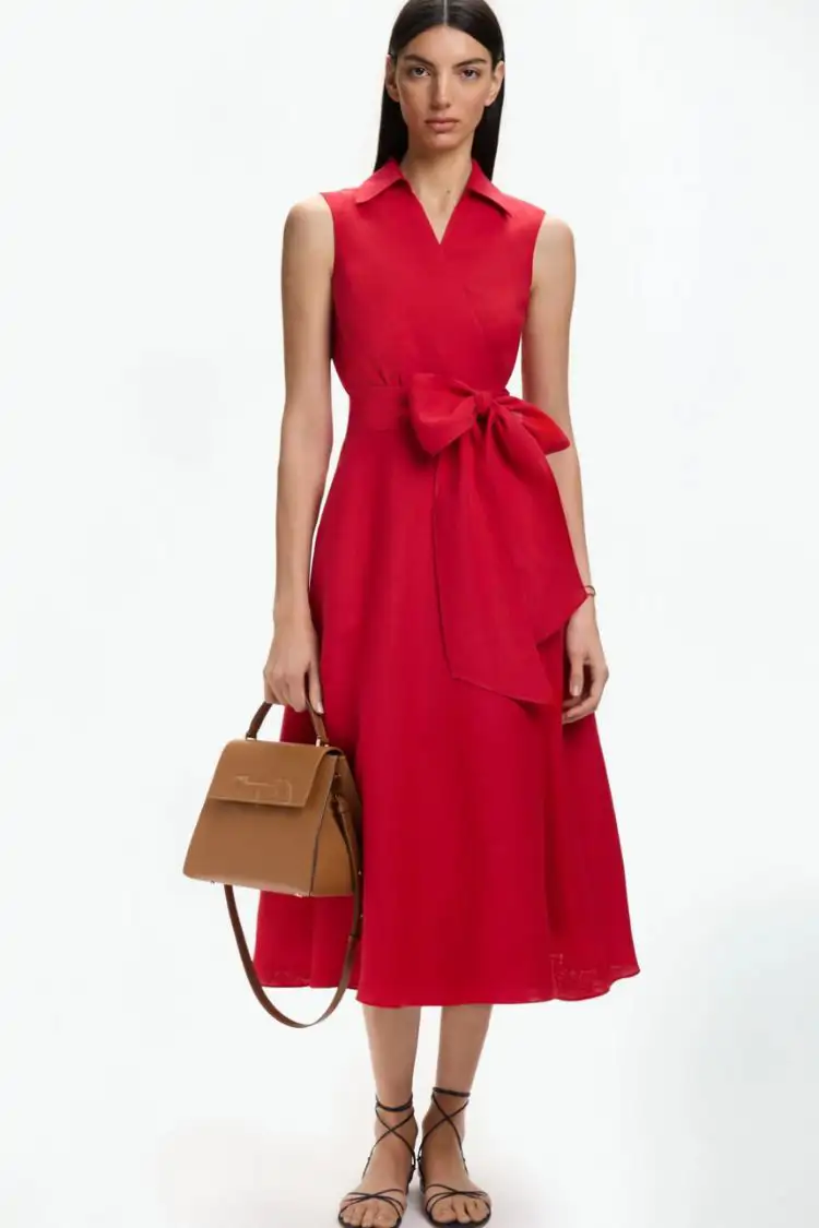 Vestido camisero midi