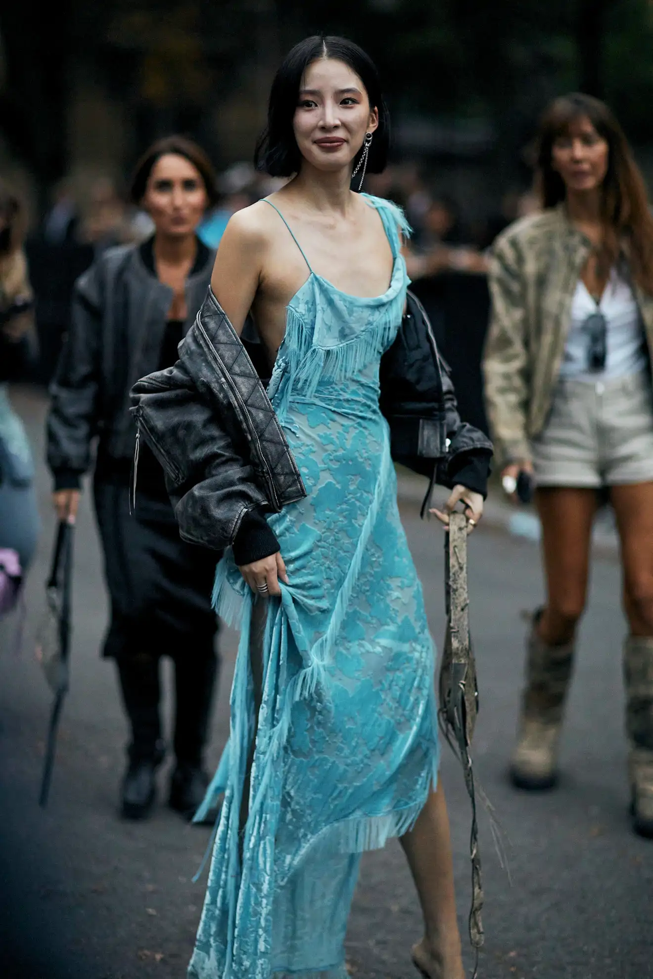 Vestido flecos