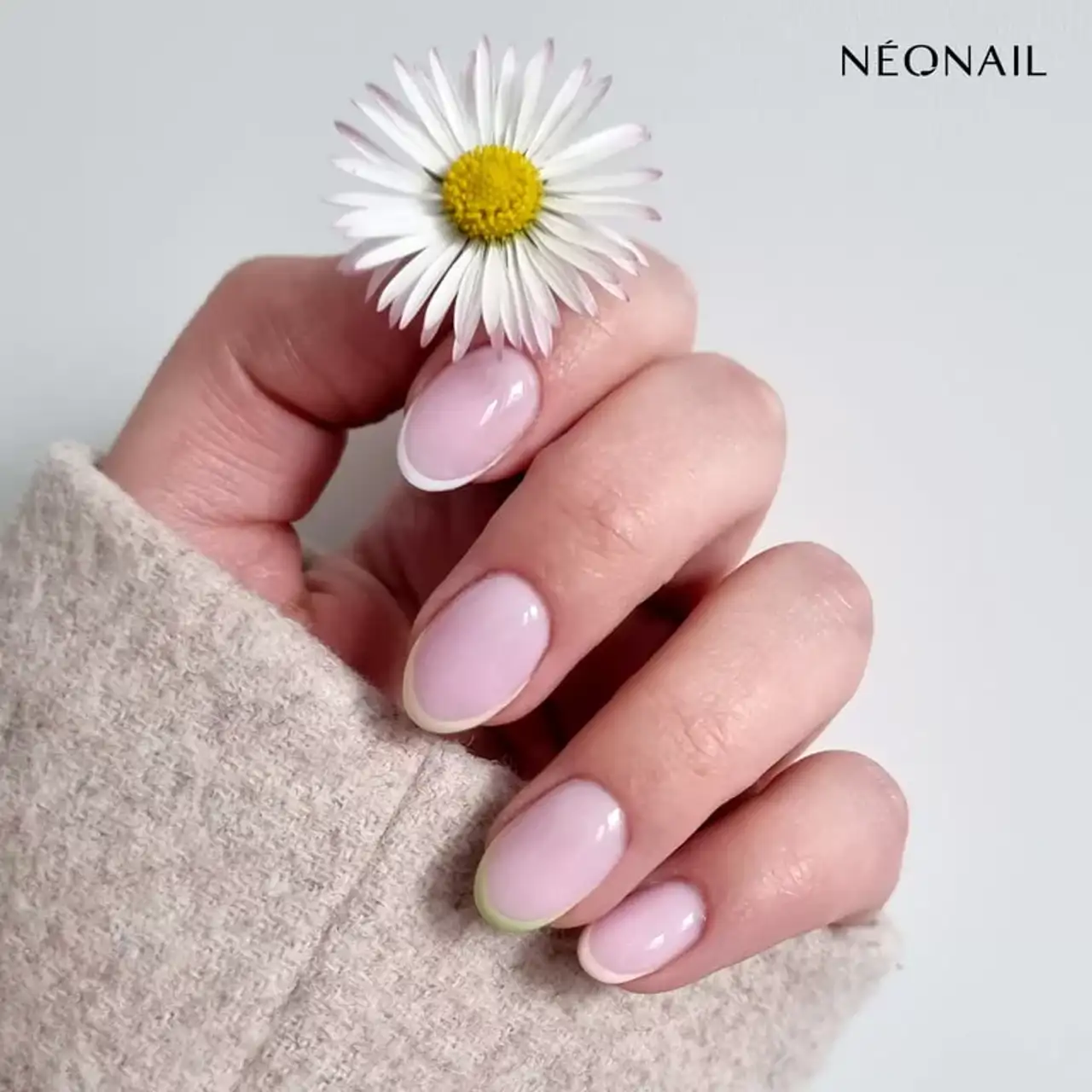 Manicura francesa en colores pastel