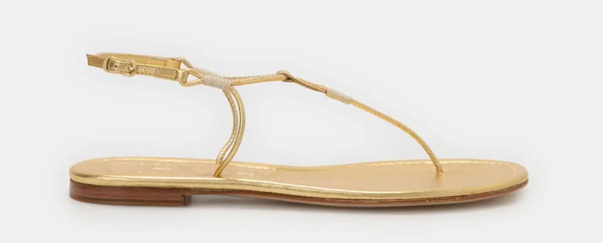 Sandalias doradas