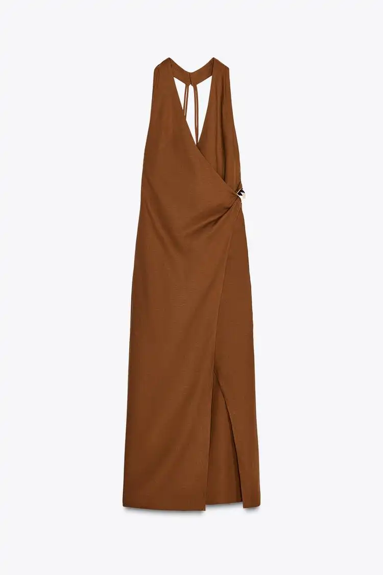 vestido marron