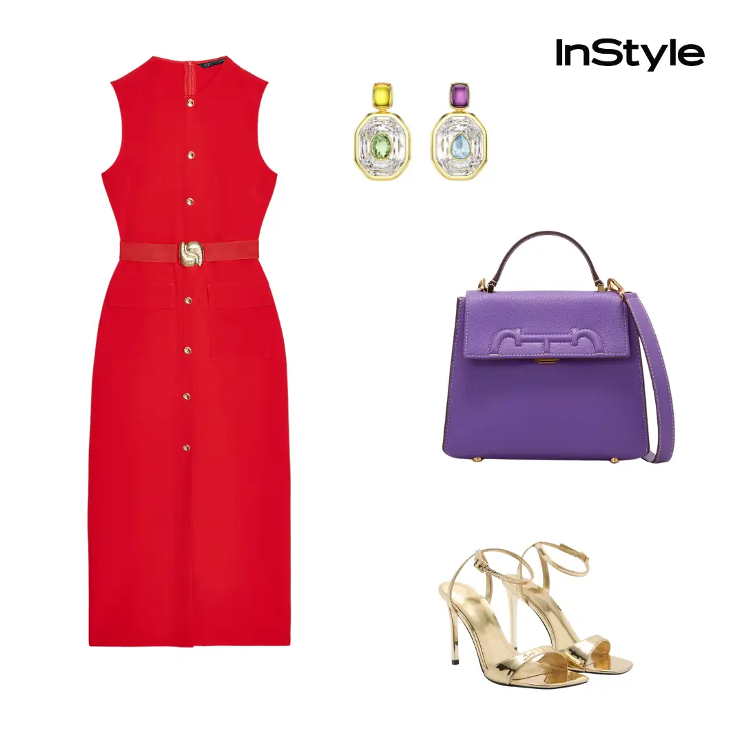 look vestido de zara