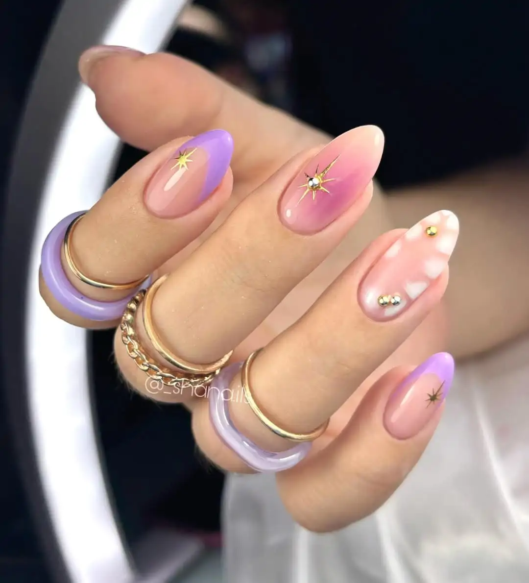 Rosa y violeta