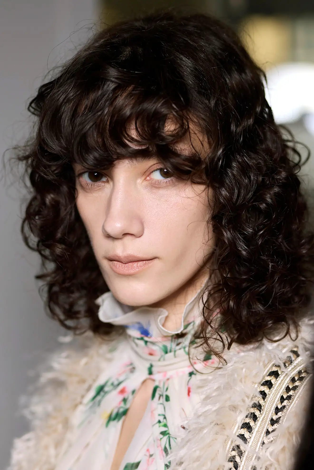 Long bob curly