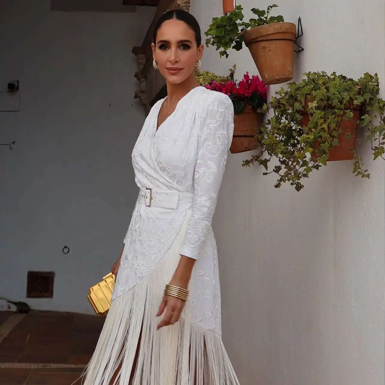vestido feria volantes