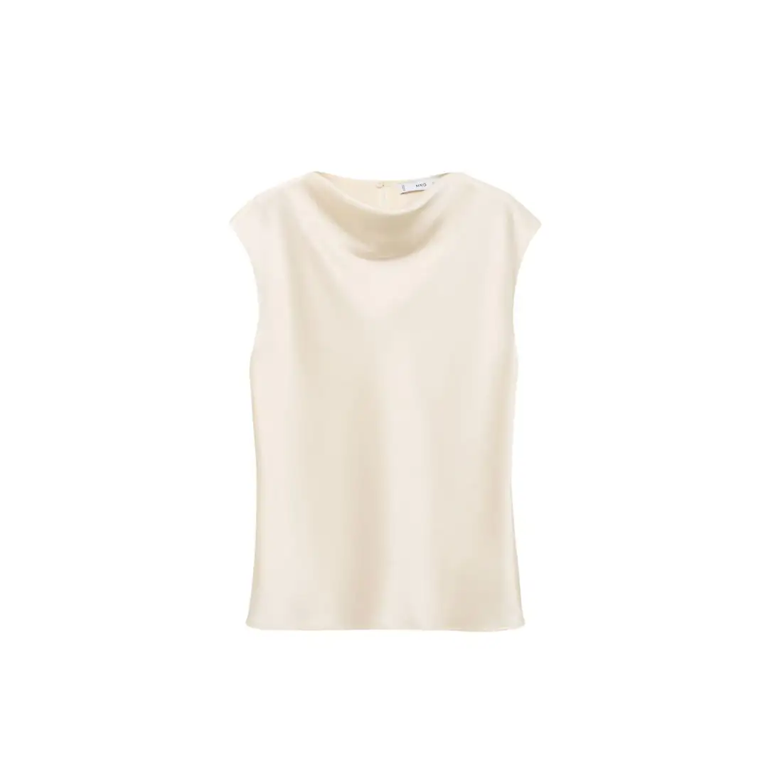 blusa satinada Mango