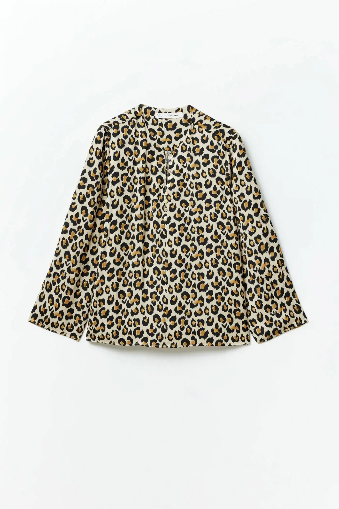 Blusa larga fluida estampada