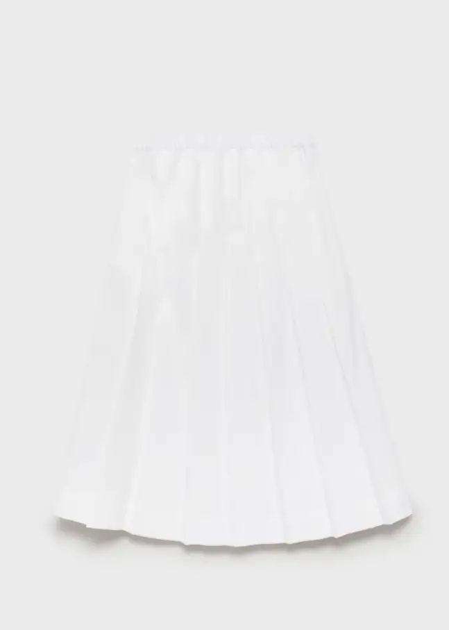 Falda algodón tablas