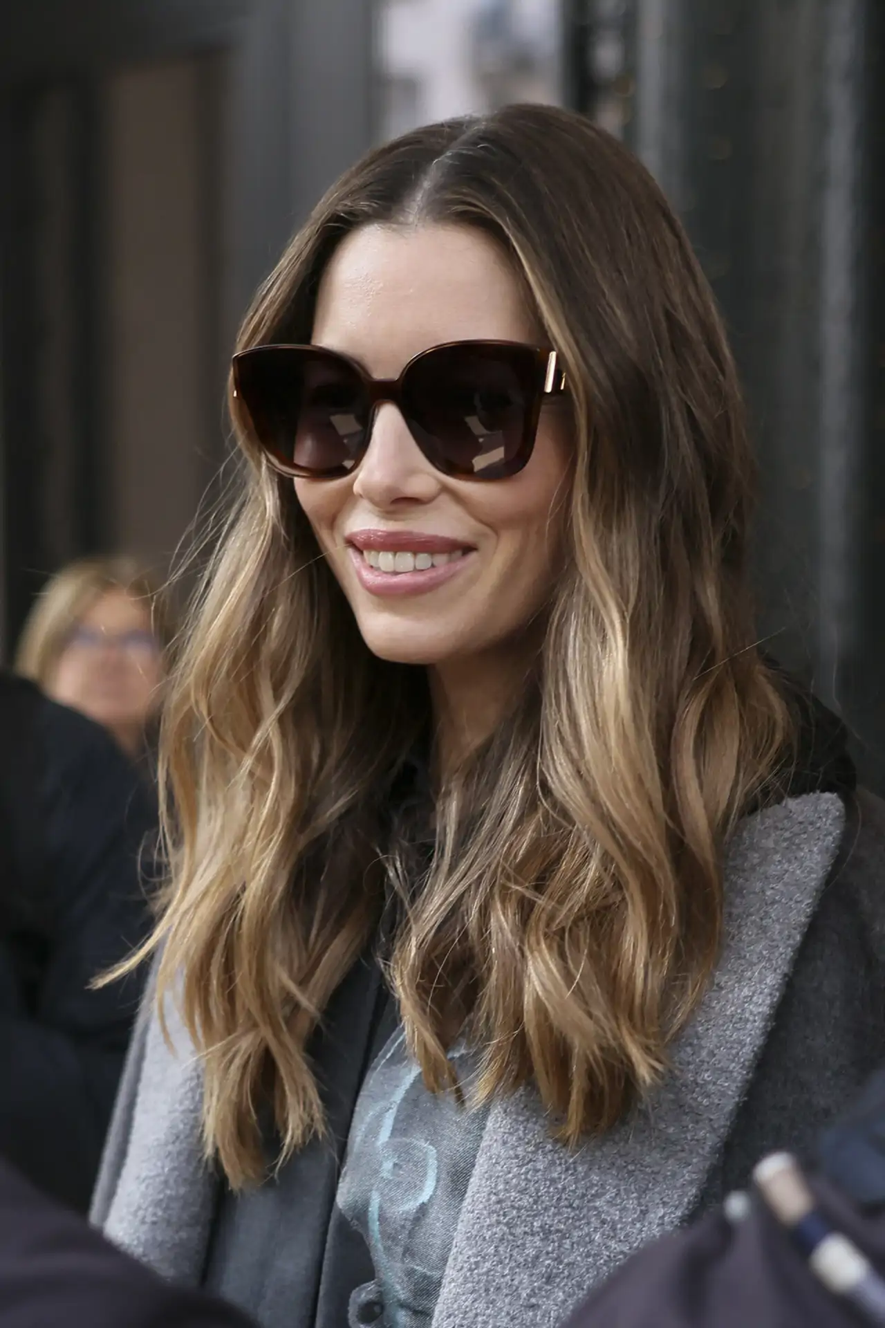 Mechas balayage castaño