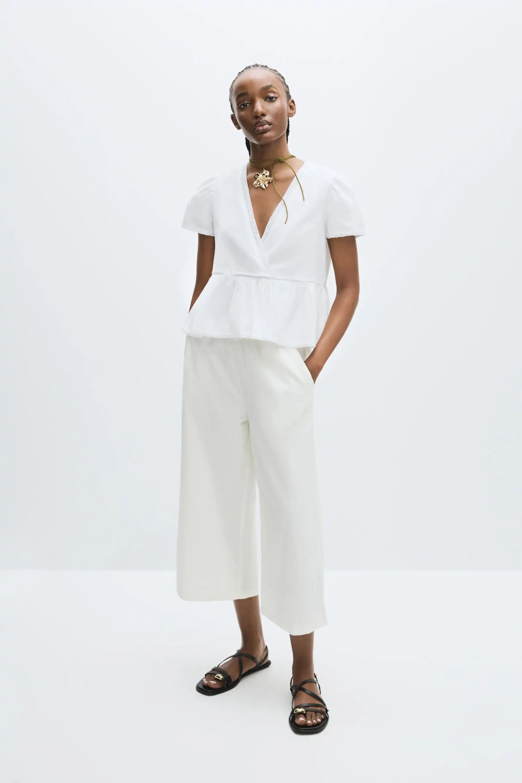 blusa encaje