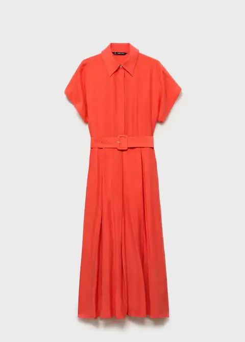 Vestido camisero con cinturón