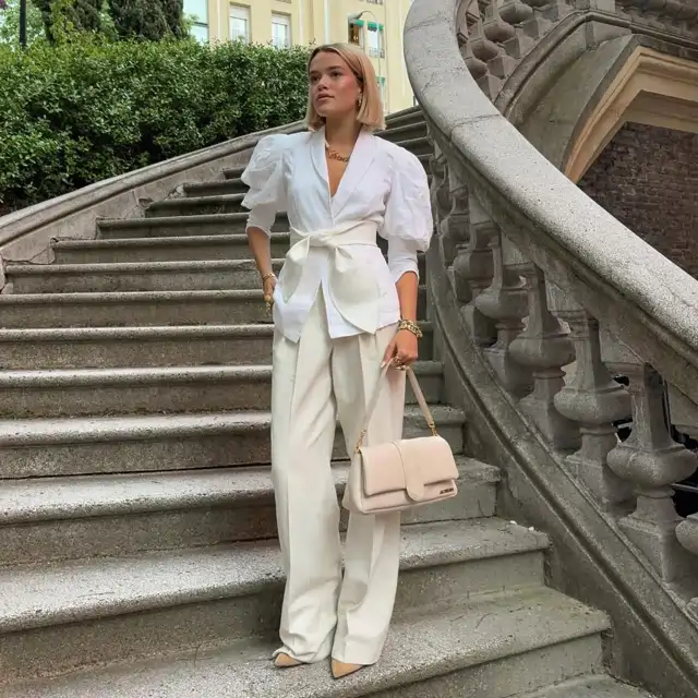Adiós, blusas aburridas: 3 modelos con mangas de Zara que son extra elegantes y quedan bien con pantalones ligeros en verano 