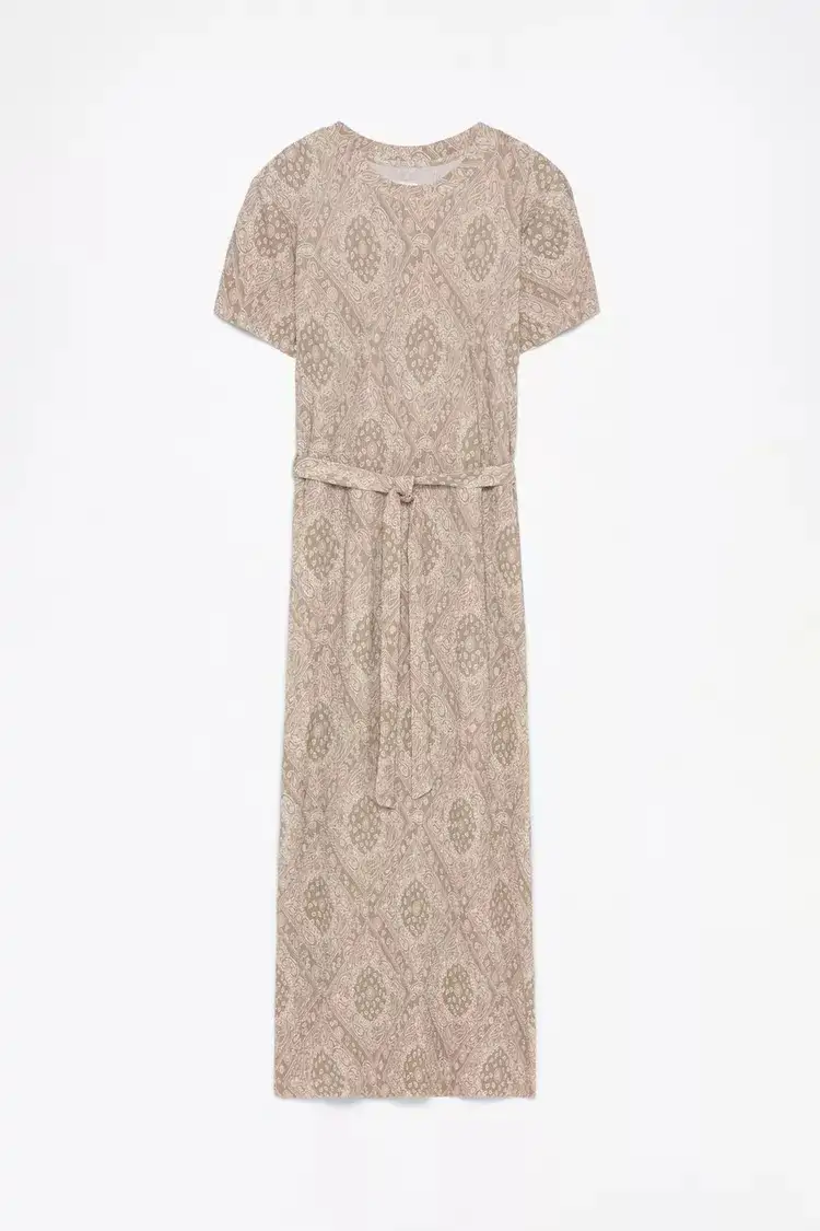 Vestido midi plisado 