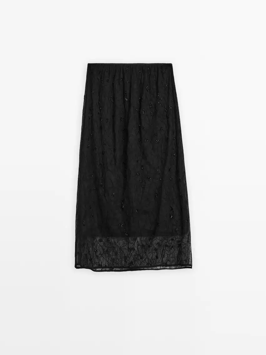 Falda transparente