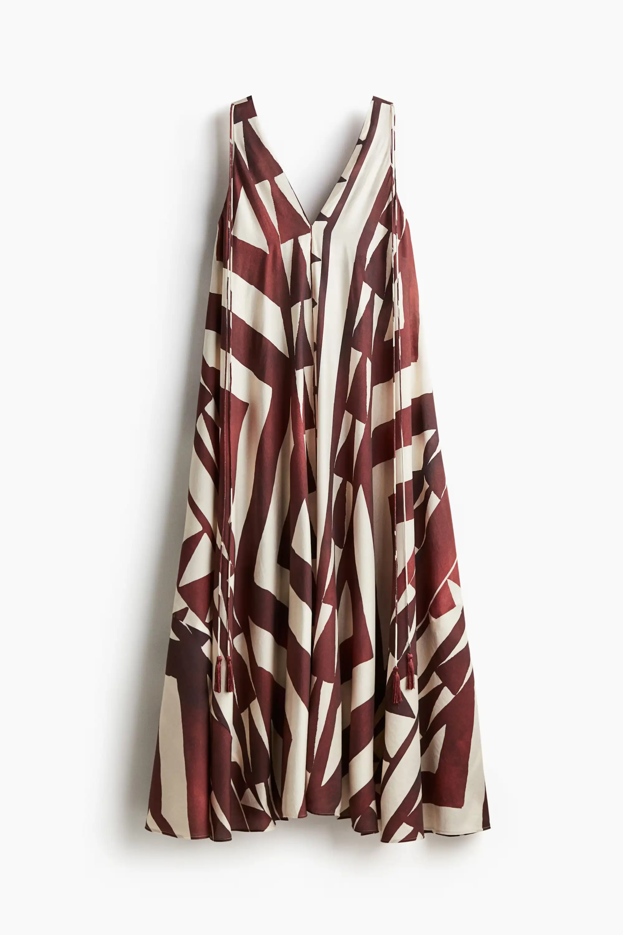 Maxi vestido con volumen