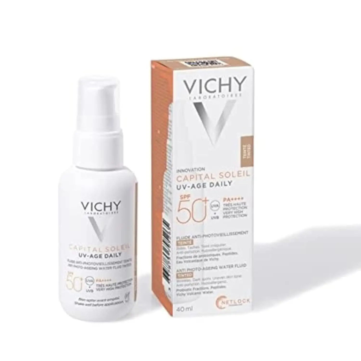Protector solar Capital soleil UV - AGE Daily con color SPF50 40ml - Vichy