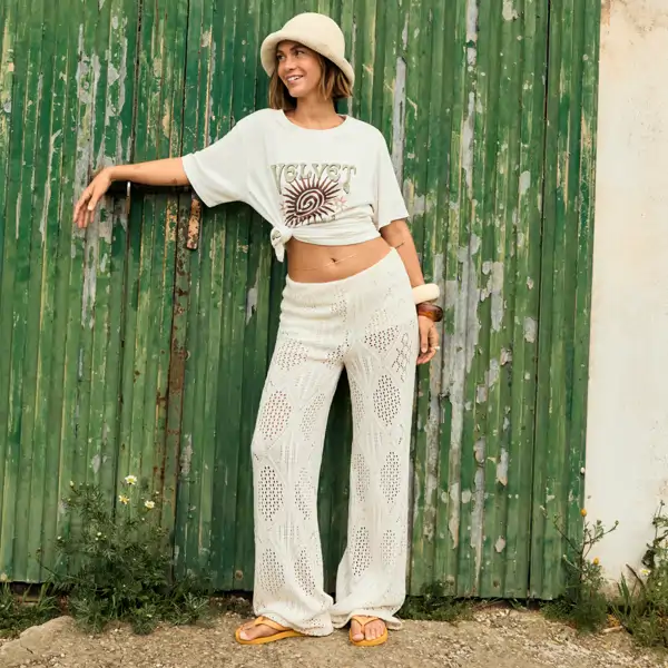 Pantalón con calados