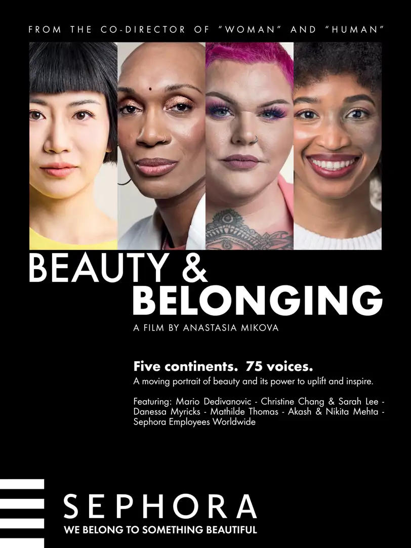 Cartel de el primer film de Sephora, Beauty&Belonging