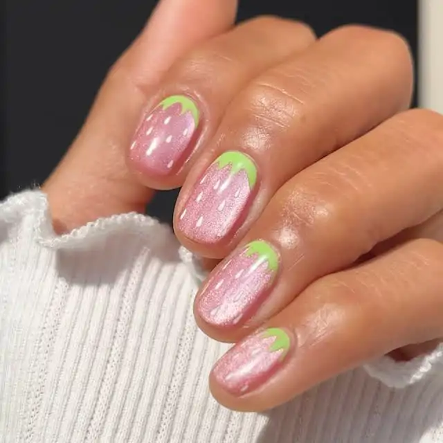 Uñas fresa: en verano las pijitas llevarán esta manicura divertida y bonita  