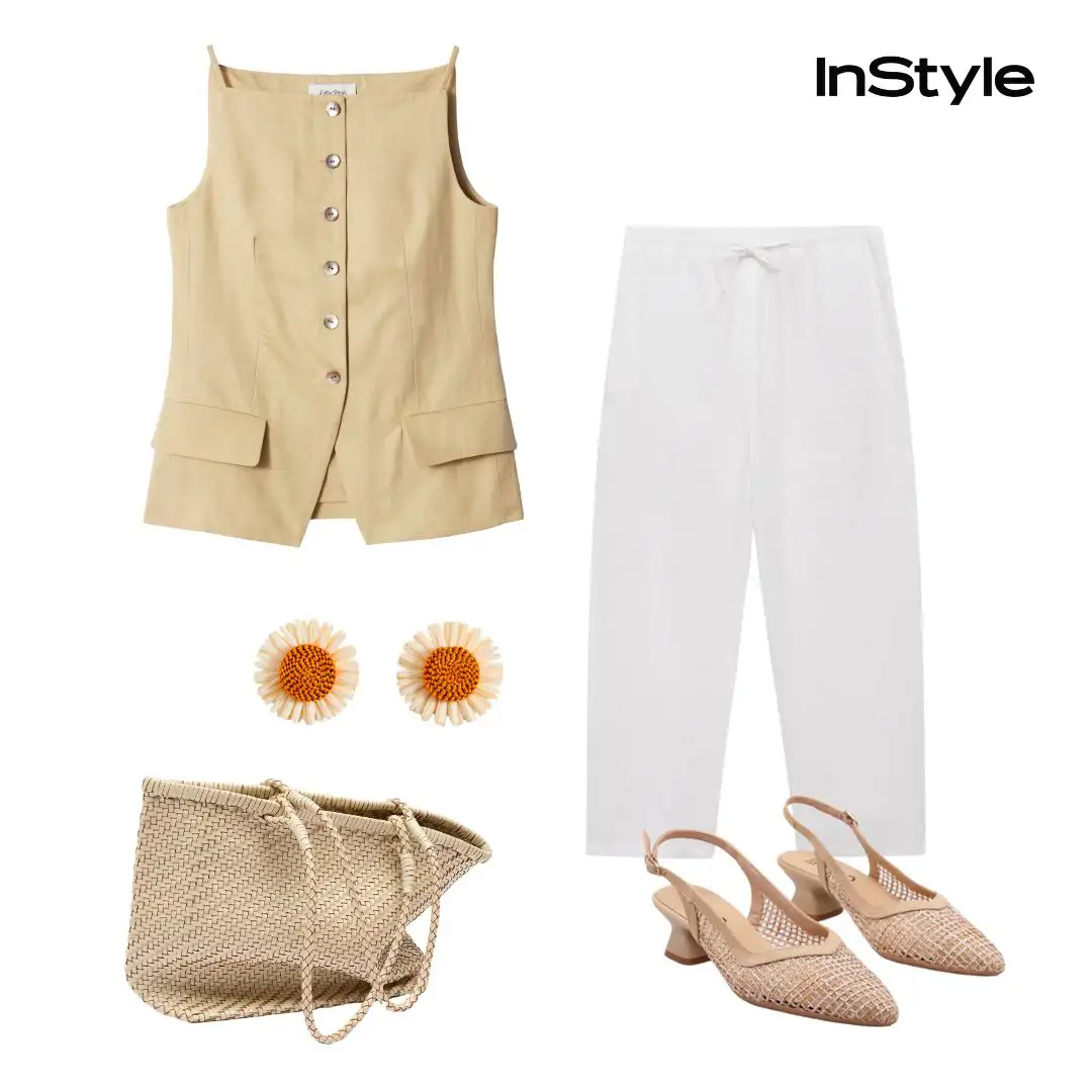 look pantalon lino