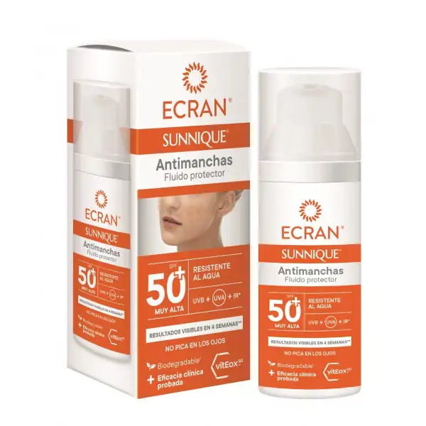 Ecran Sunnique Fluido Protector Facial Anti-Manchas Spf50+