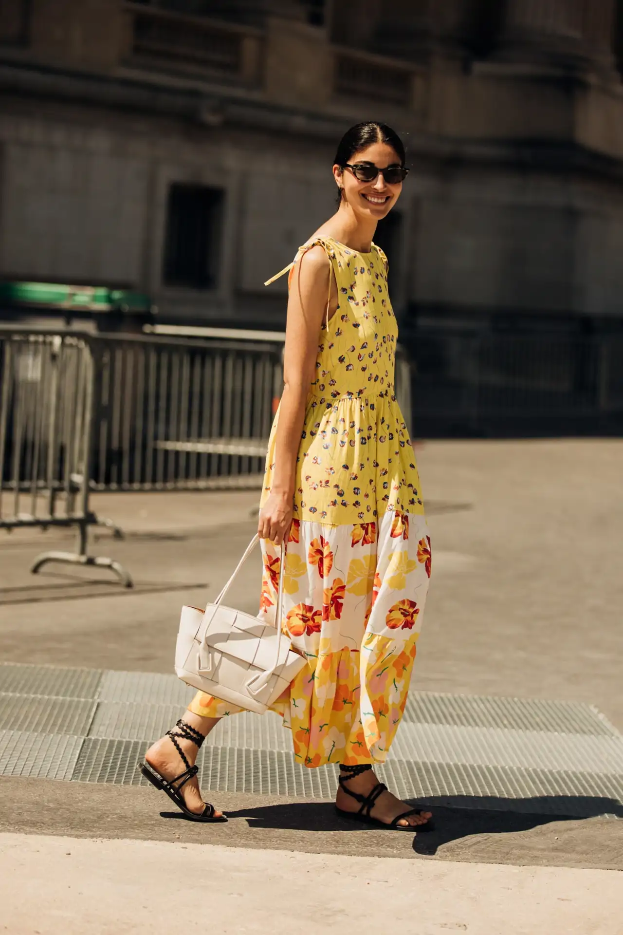 street style vestido boho amarillo 