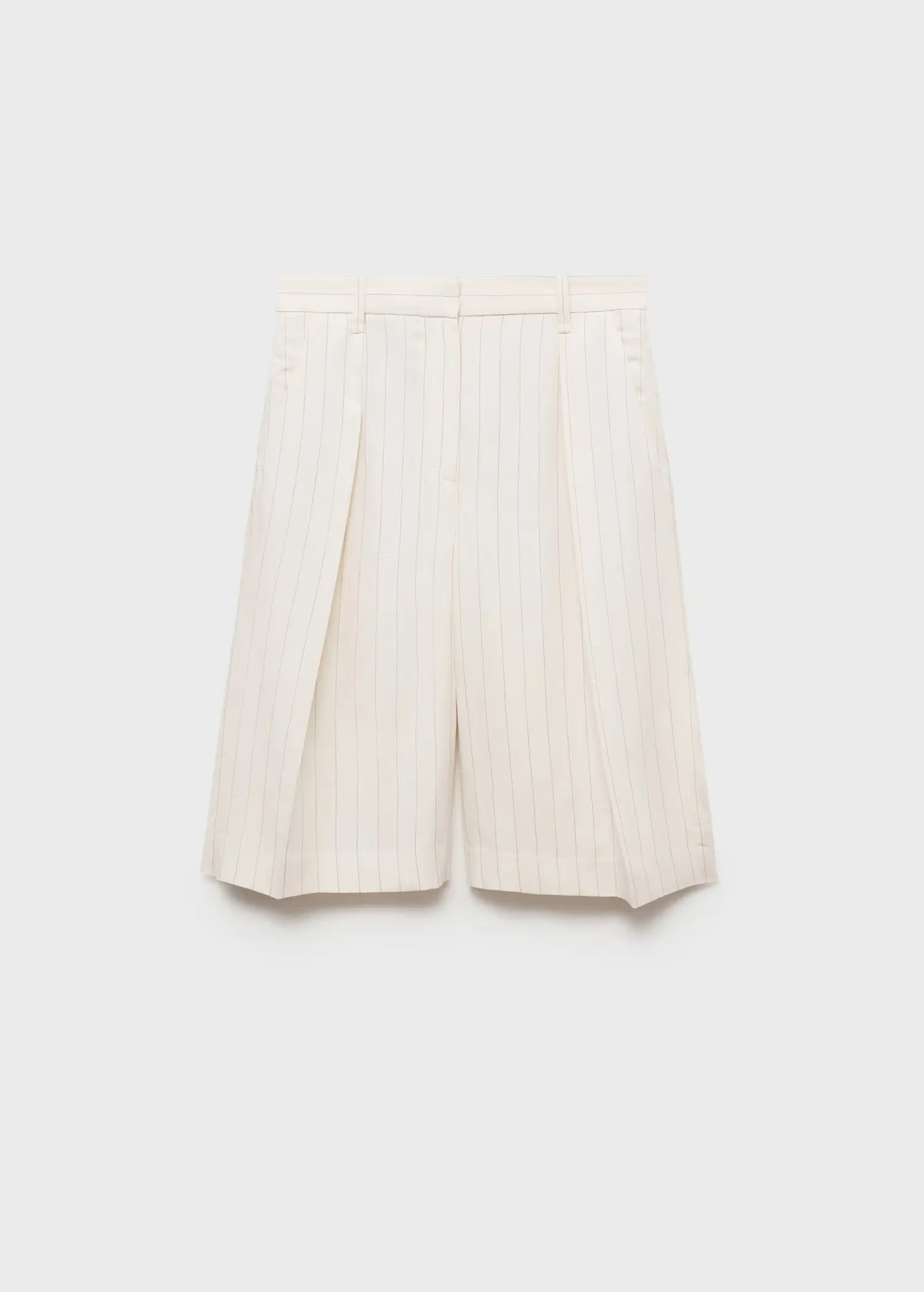 Bermudas de rayas con lino