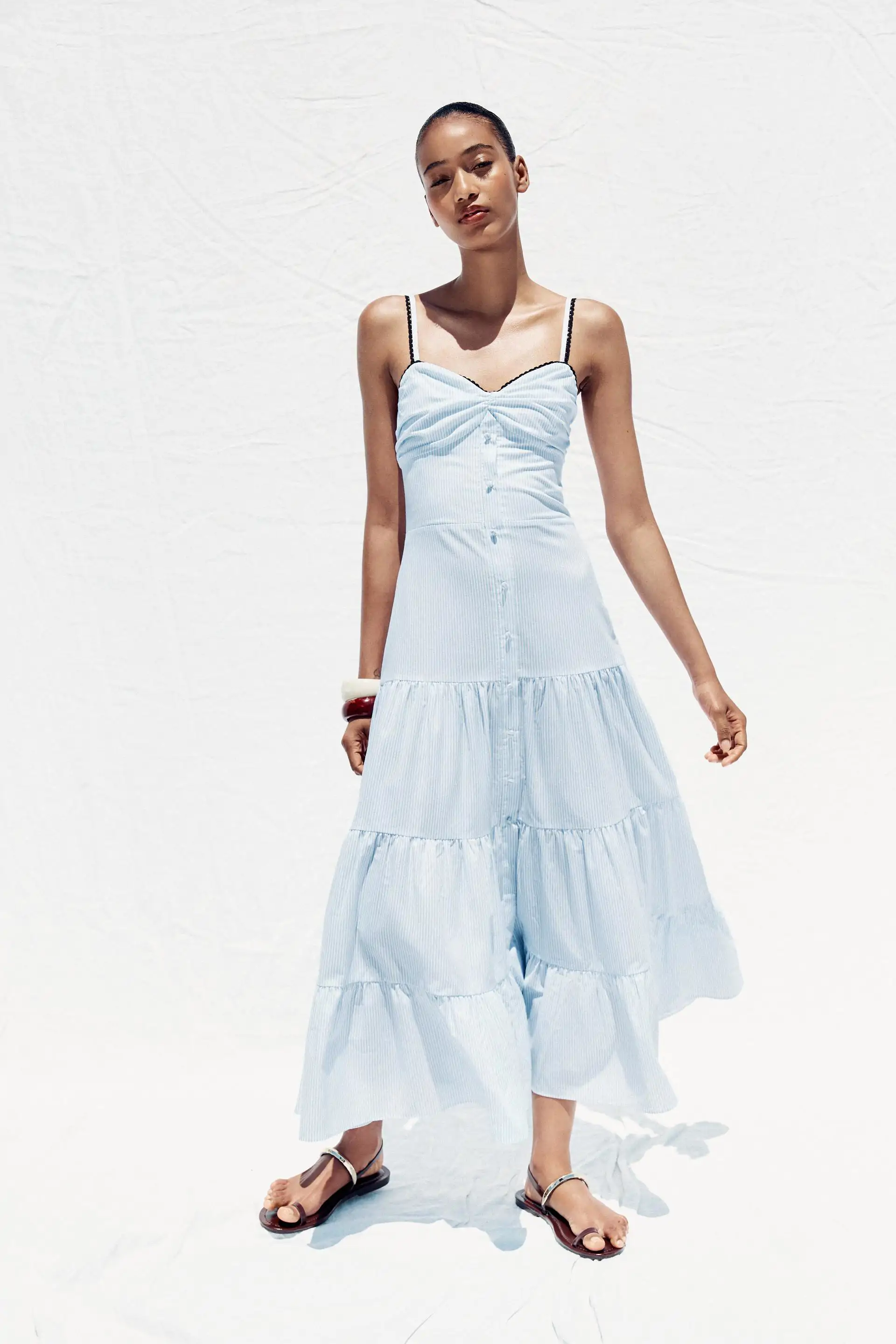 VESTIDO MIDI RAYAS