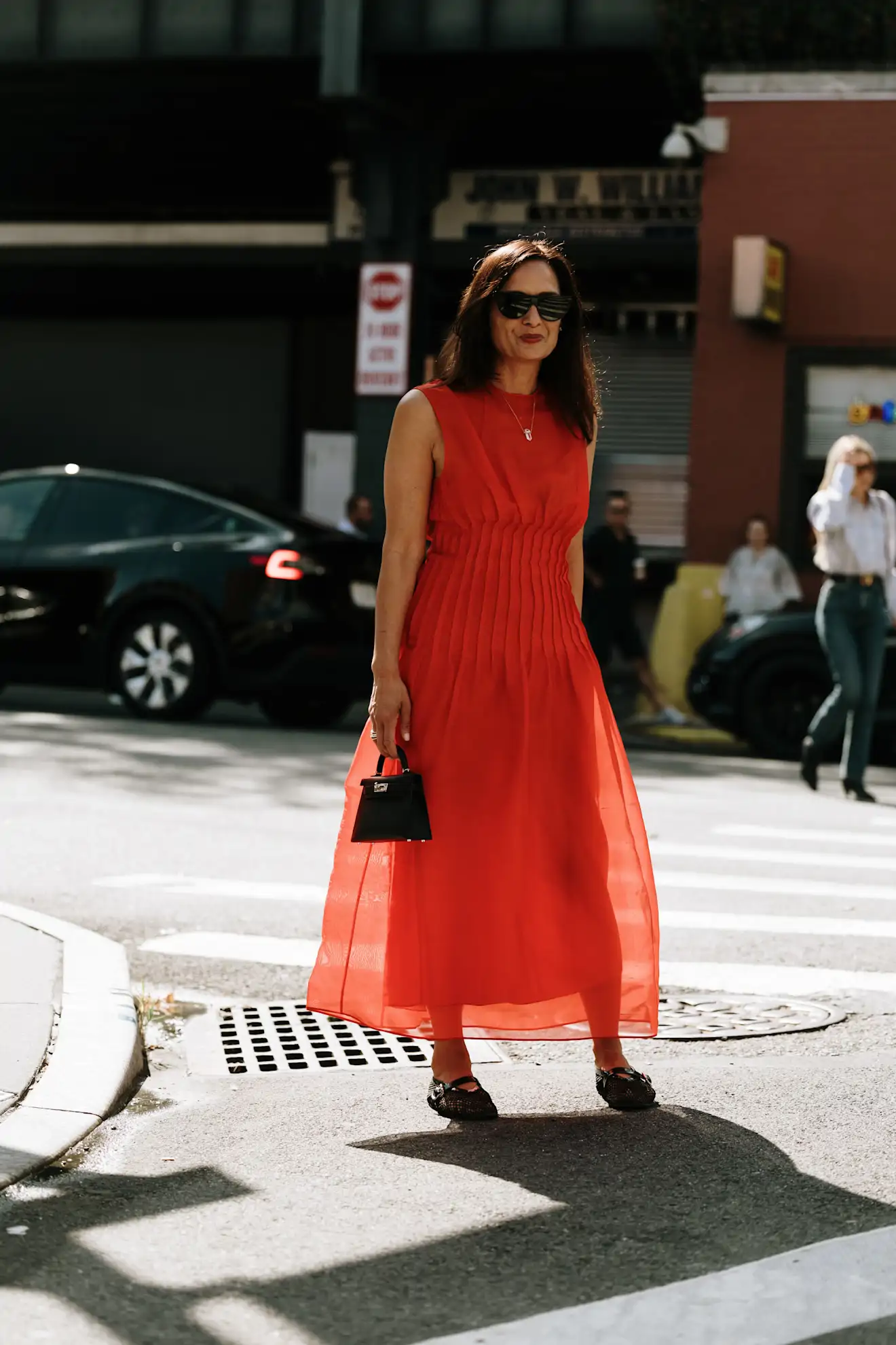 vestido naranja
