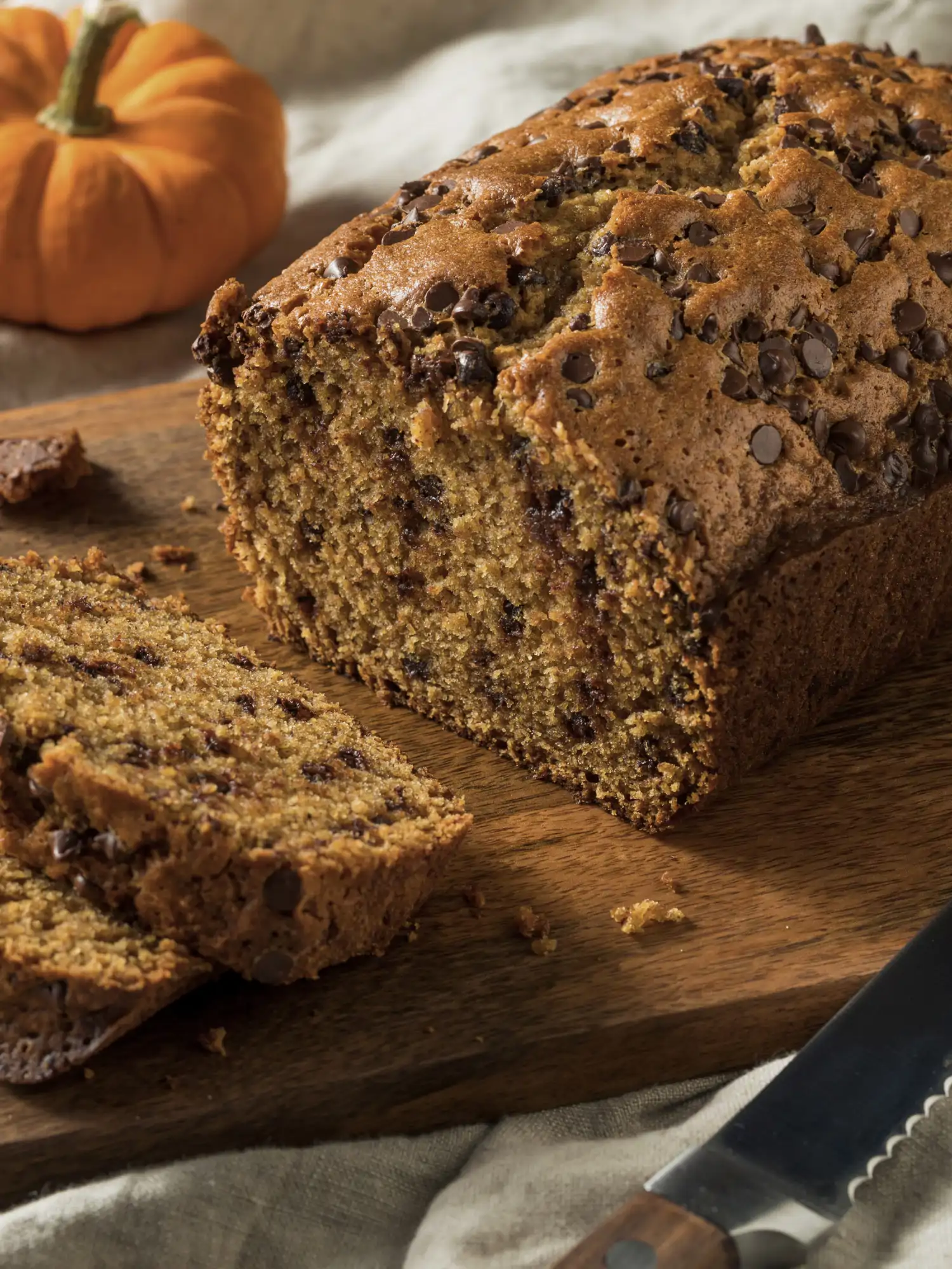 Tarta de calabaza con chocolate negro