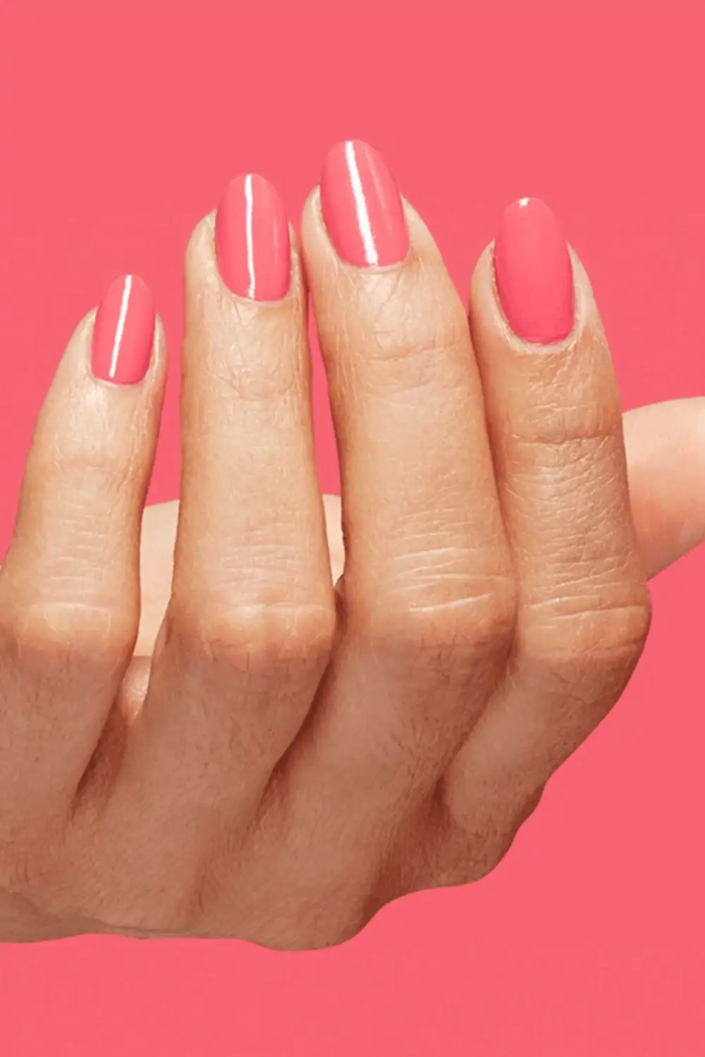 Uñas rosa coral