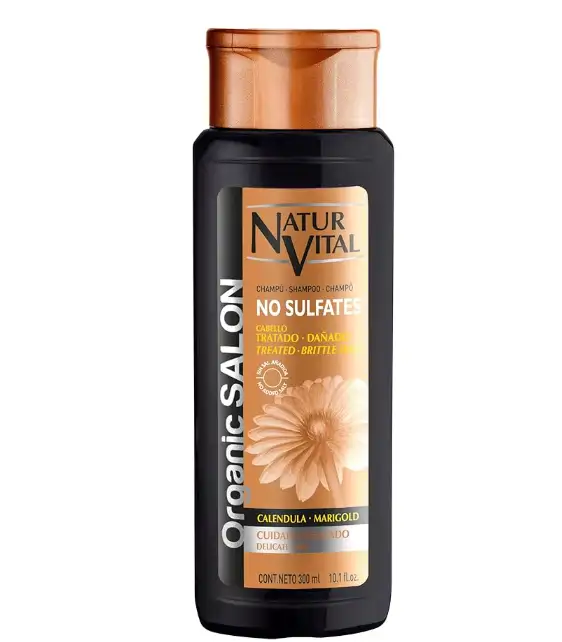 Naturvital Organic Salon Champú Sin Sulfatos Cuidado Delicado