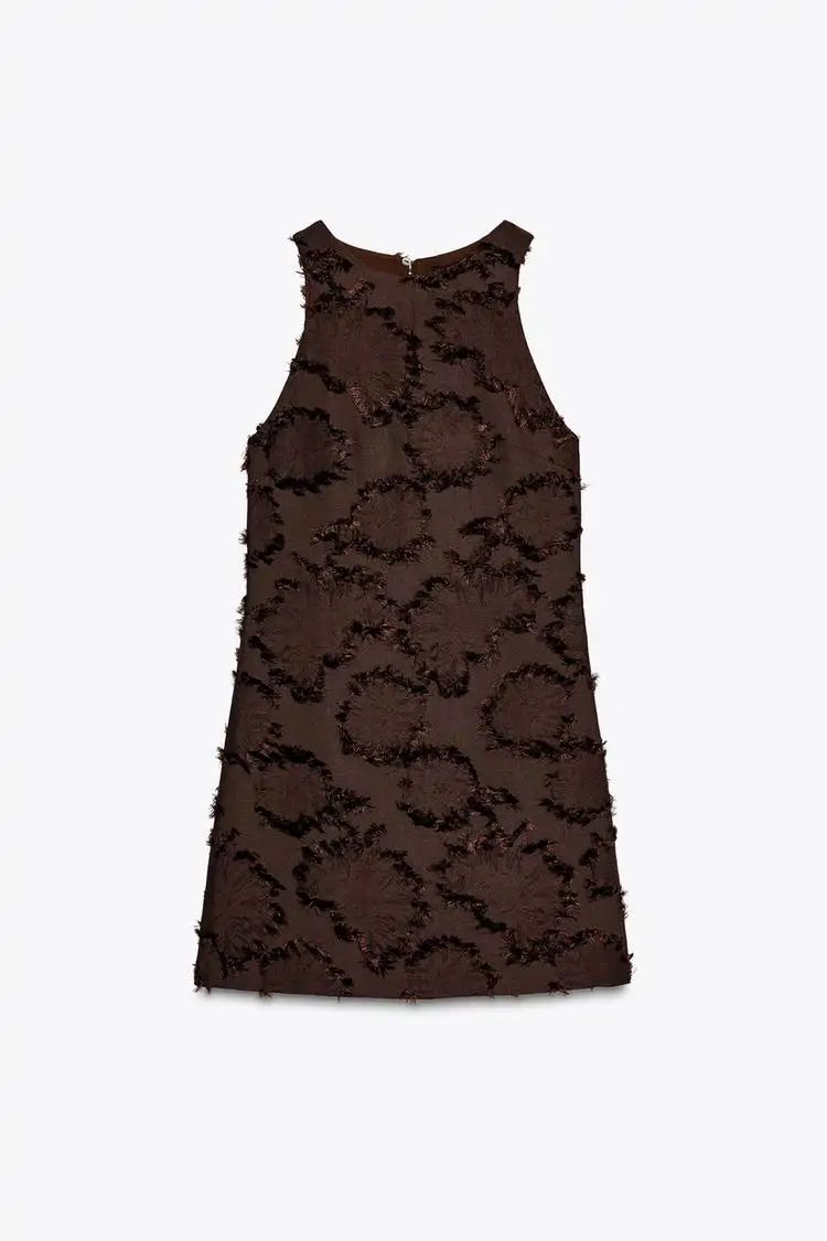 Vestido mini tejido estructuras