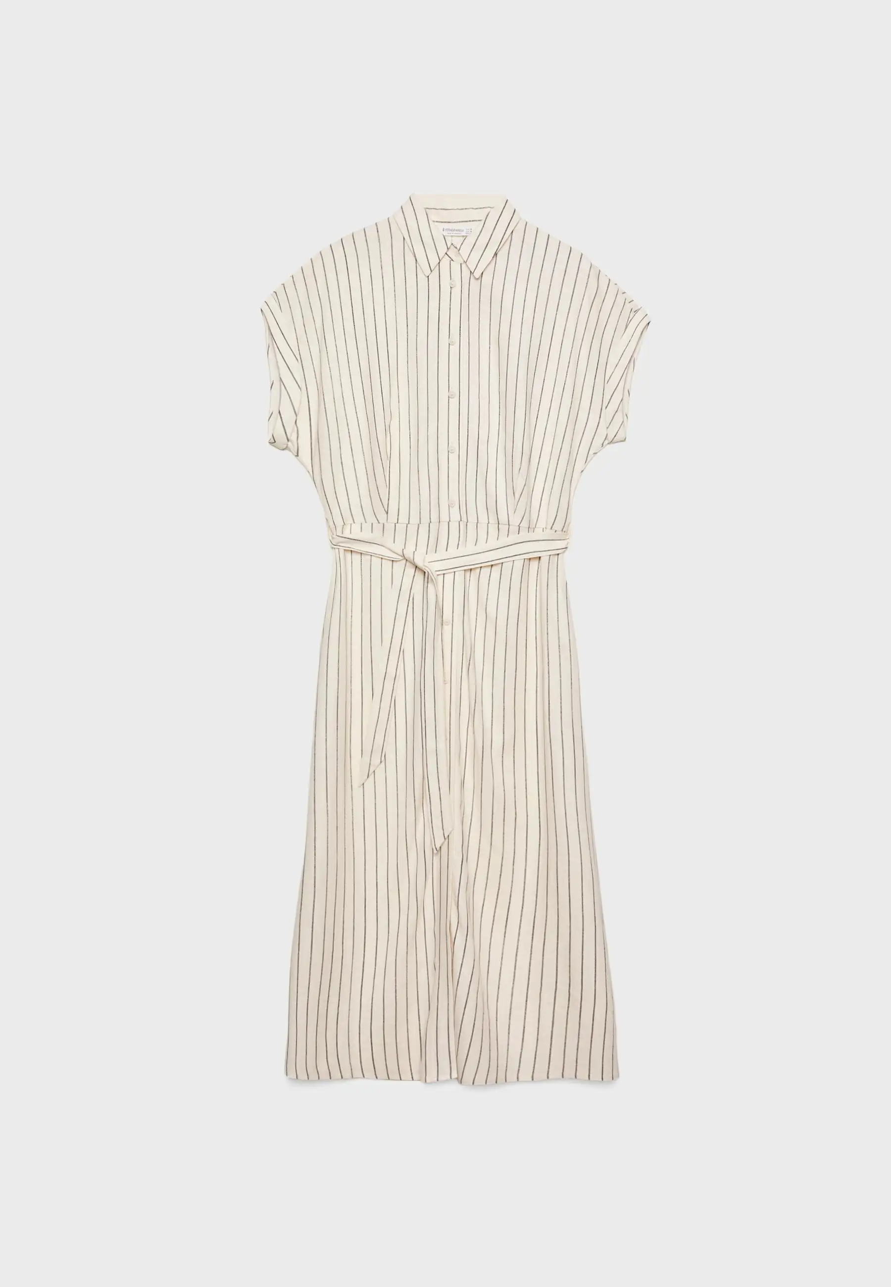 Vestido camisero de lino