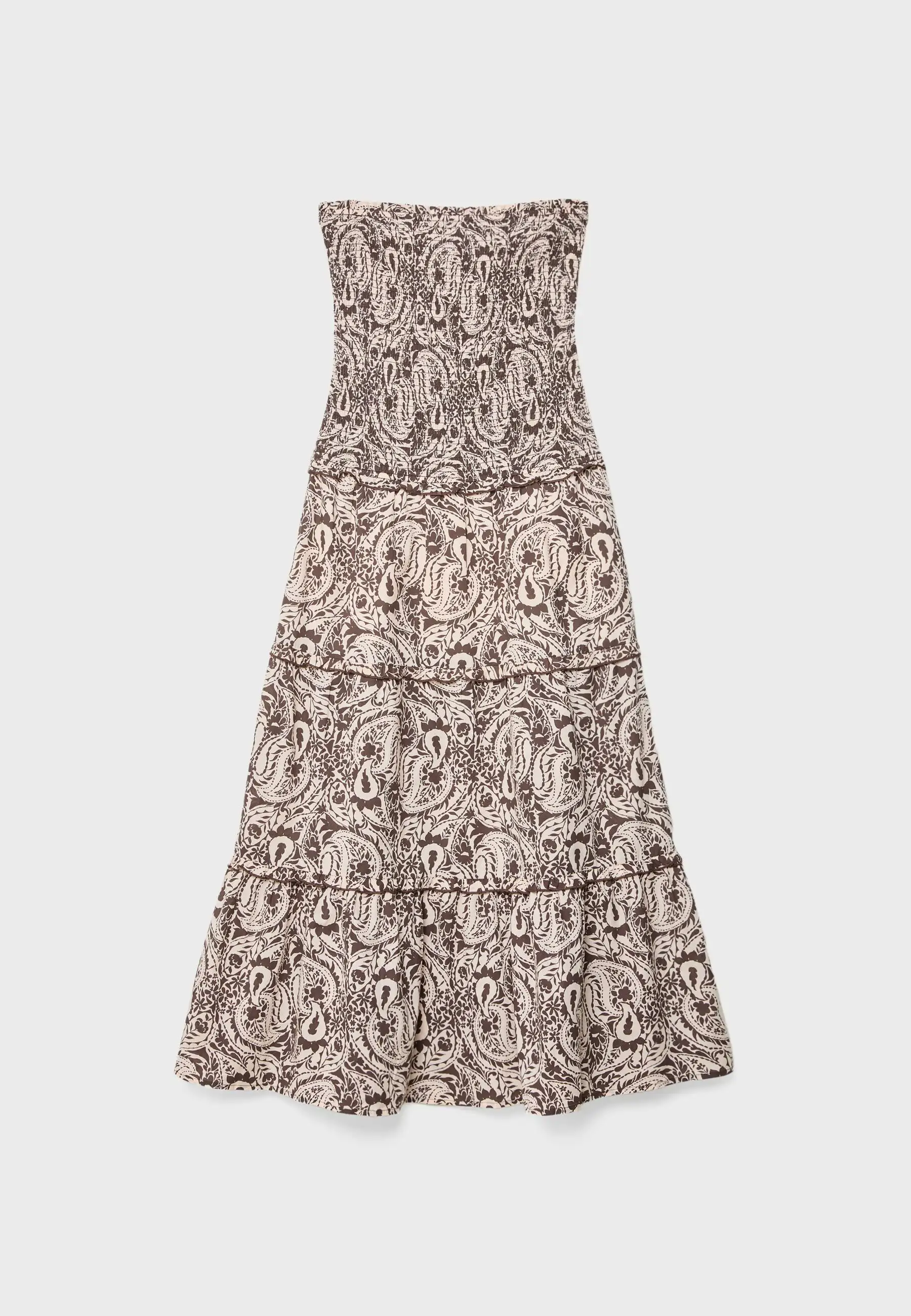 Vestido estampado midi