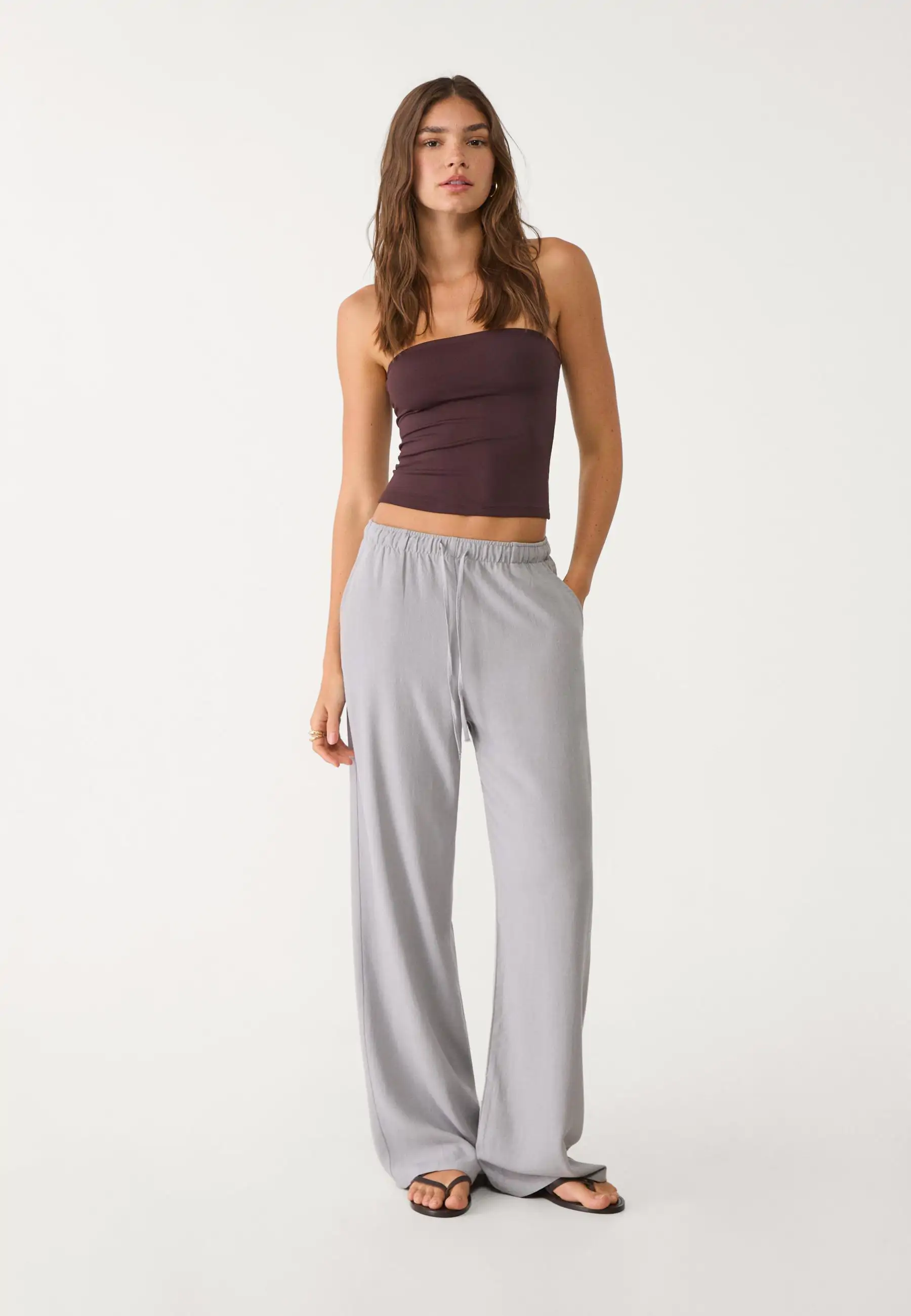 pantalones de lino