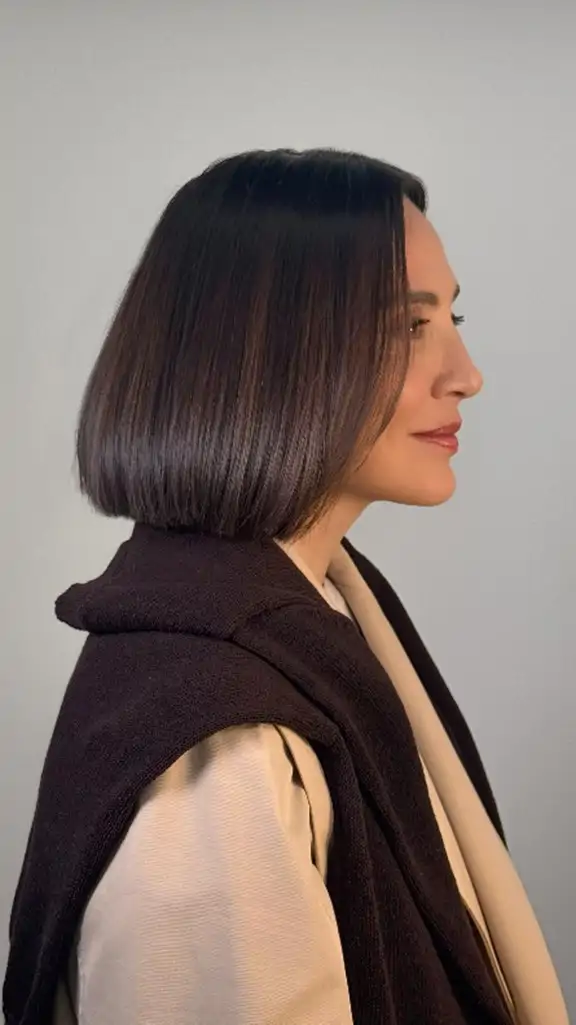 Tamara Falco blunt bob