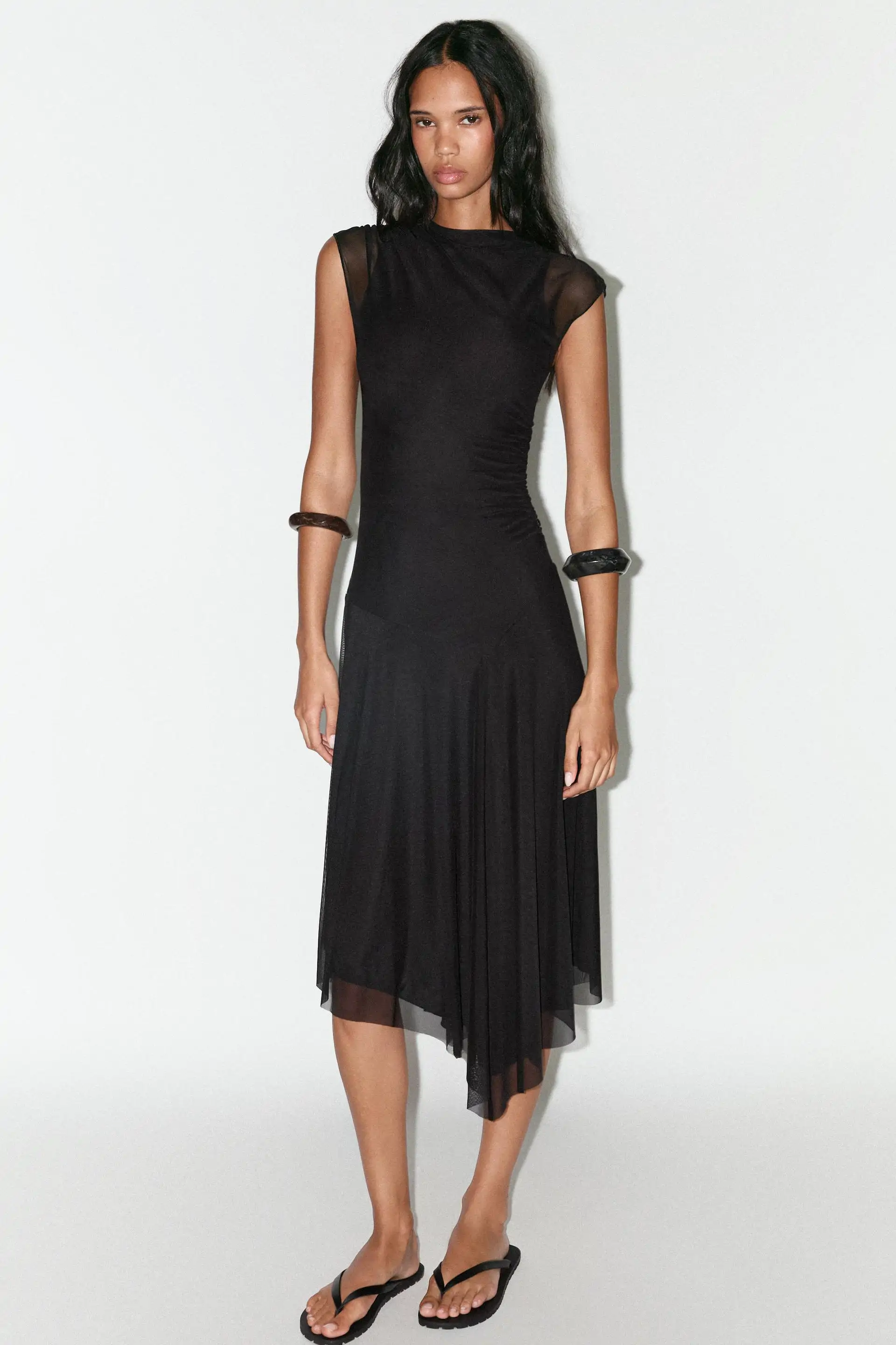 VESTIDO TUL FRUNCES