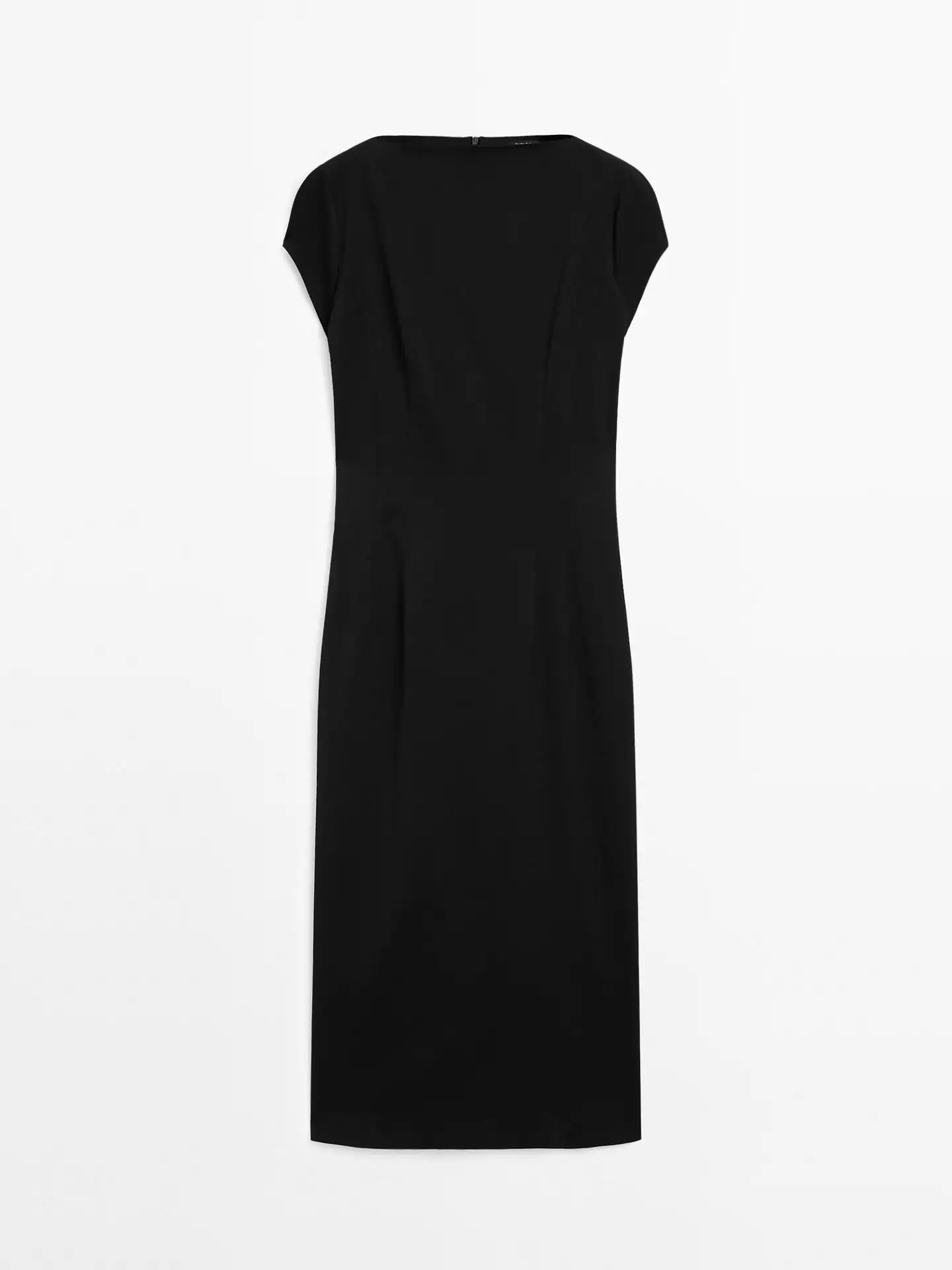Vestido midi negro