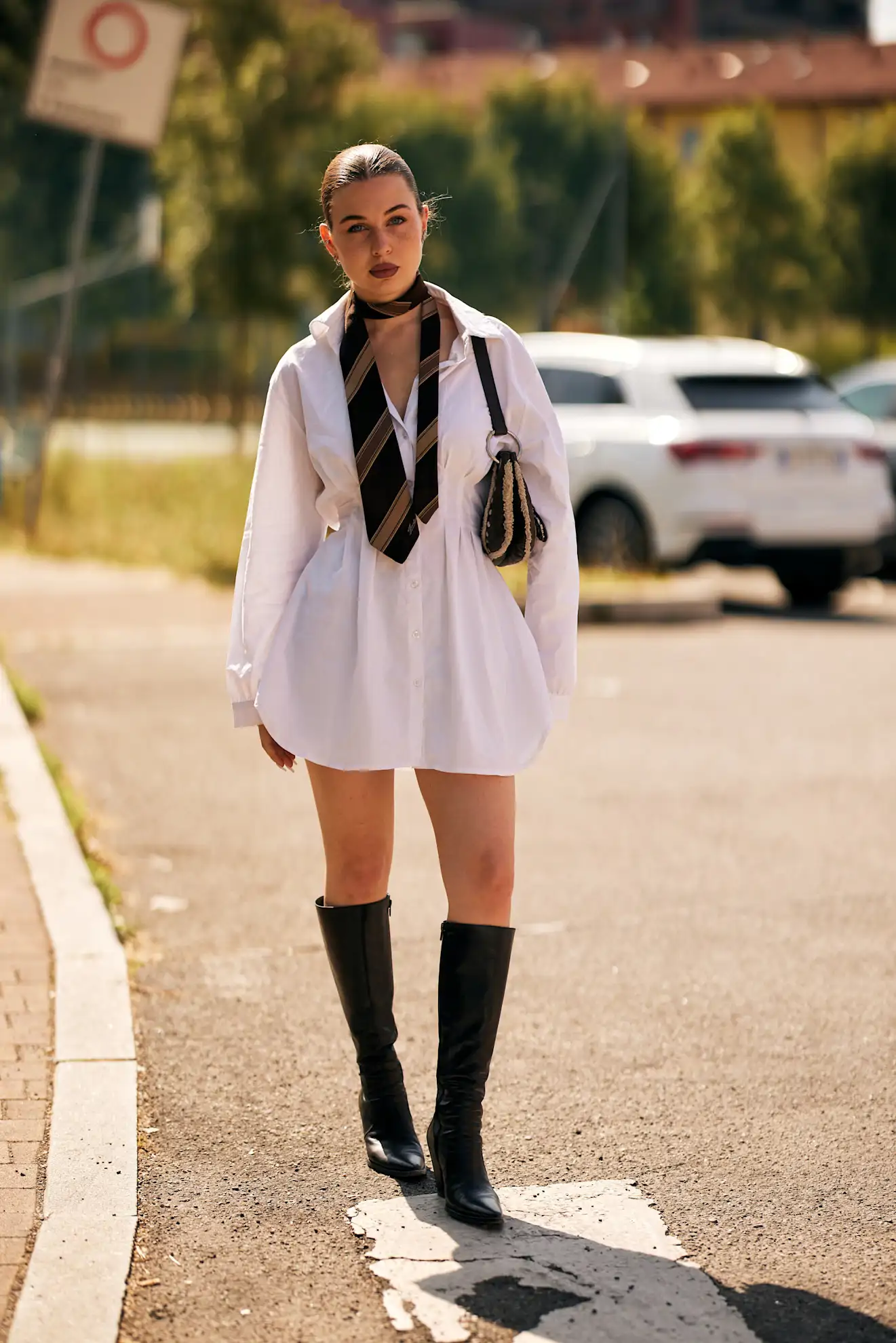 vestido blanco corto